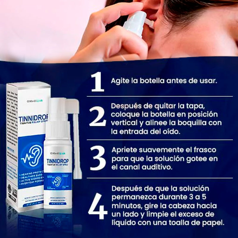 Tinnidrop® | Spray Limpiador de oídos