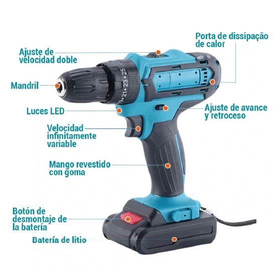 Taladro Inalambrico Todo en Uno – Perfora, Atornilla y Arma
