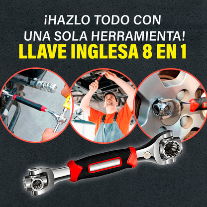 🔧 Llave Inglesa Multifuncional 8 en 1