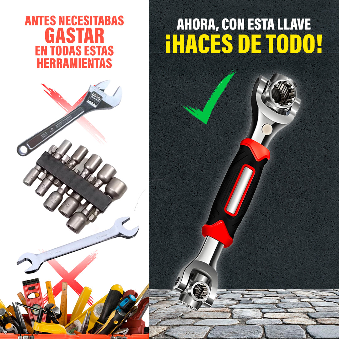 🔧 Llave Inglesa Multifuncional 8 en 1