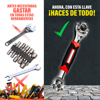 🔧 Llave Inglesa Multifuncional 8 en 1