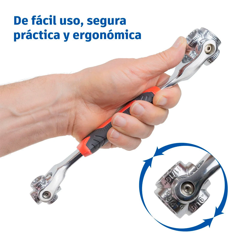 🔧 Llave Inglesa Multifuncional 8 en 1
