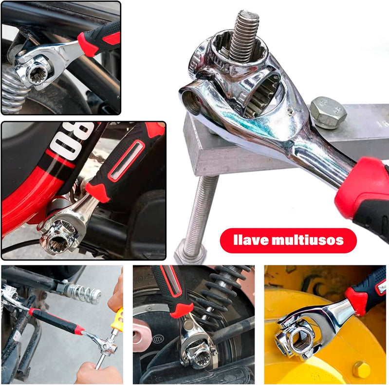 🔧 Llave Inglesa Multifuncional 8 en 1