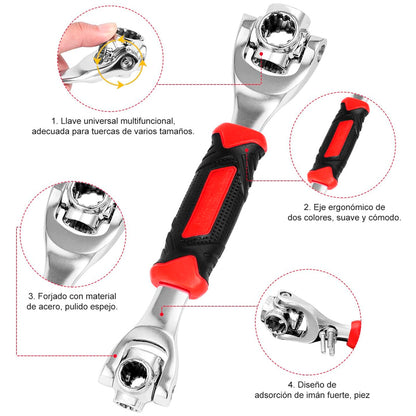🔧 Llave Inglesa Multifuncional 8 en 1