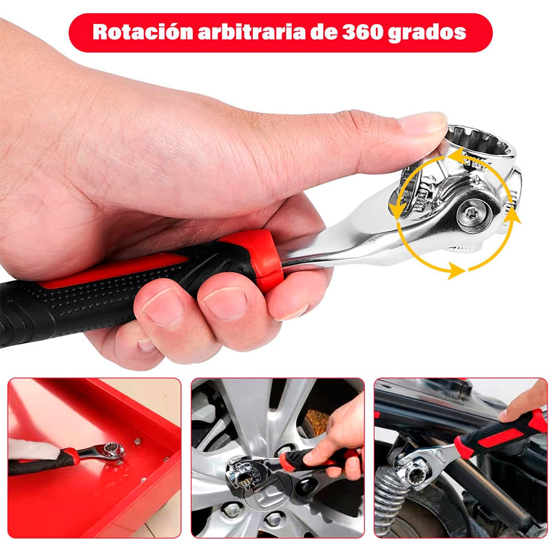 🔧 Llave Inglesa Multifuncional 8 en 1