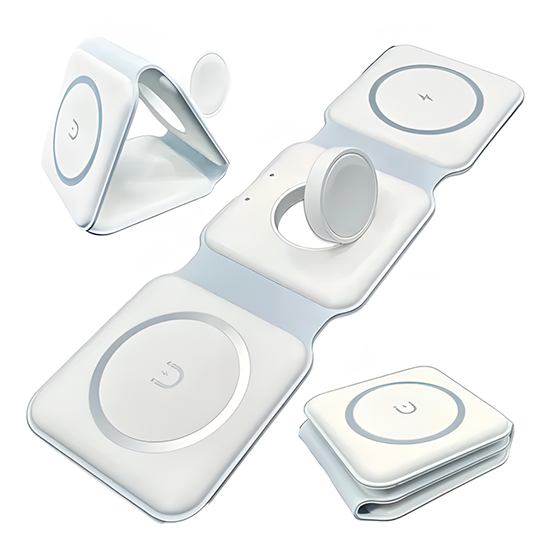 Cargador inalámbrico plegable 3 en 1