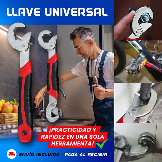 Llave Universal Snap & Grip (Kit x2): La única herramienta que reemplaza tu caja de llaves en segundos 🔧🔥